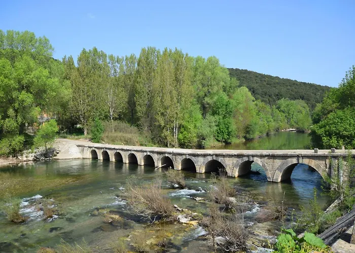 In Near River Montclus (Gard)